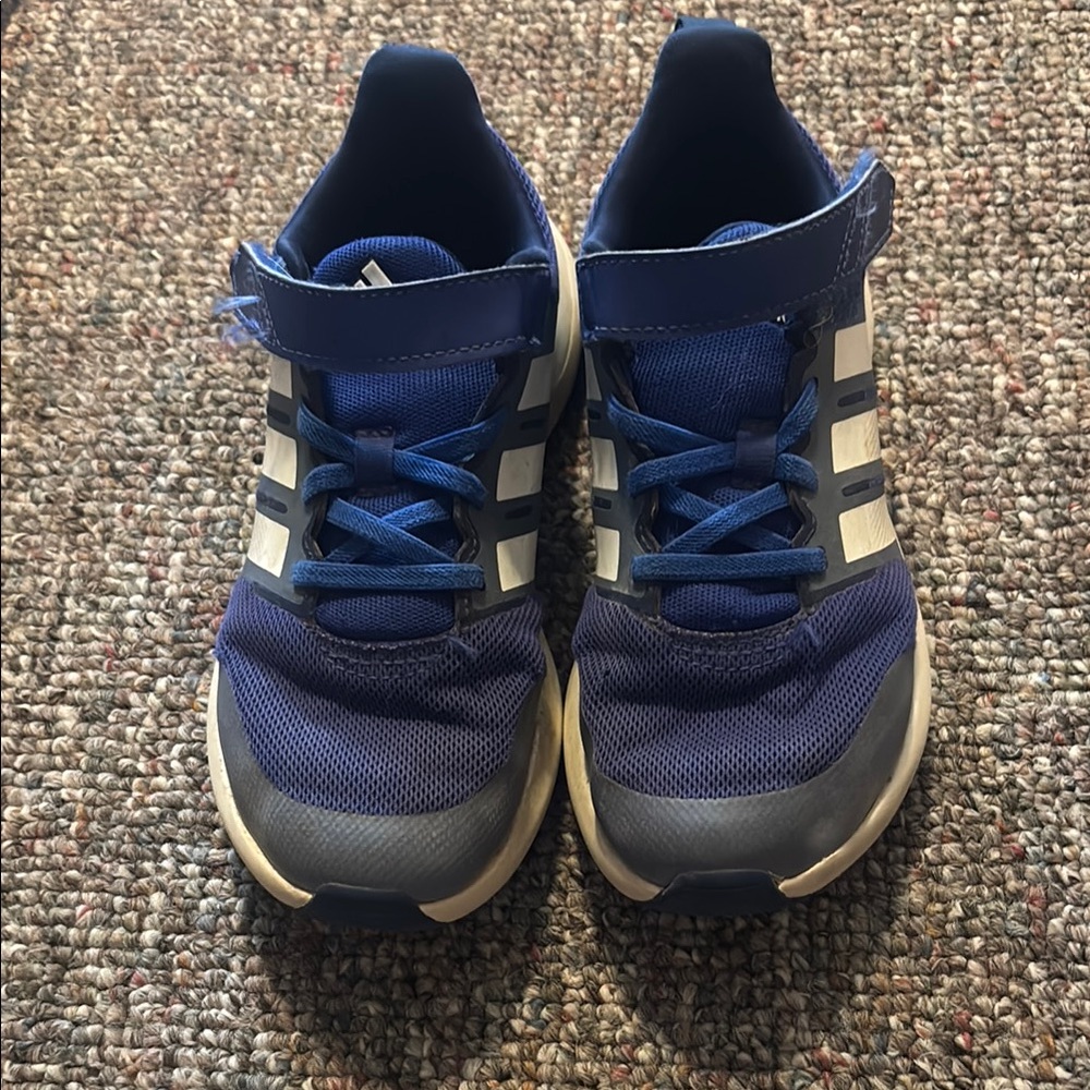 Adidas Blue and White Sneakers Sporty Design